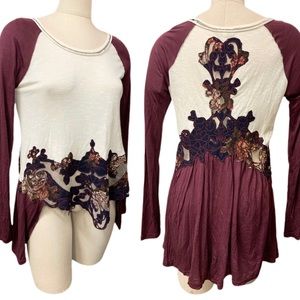 NWT Gimmicks by BKE hi-lo blouse